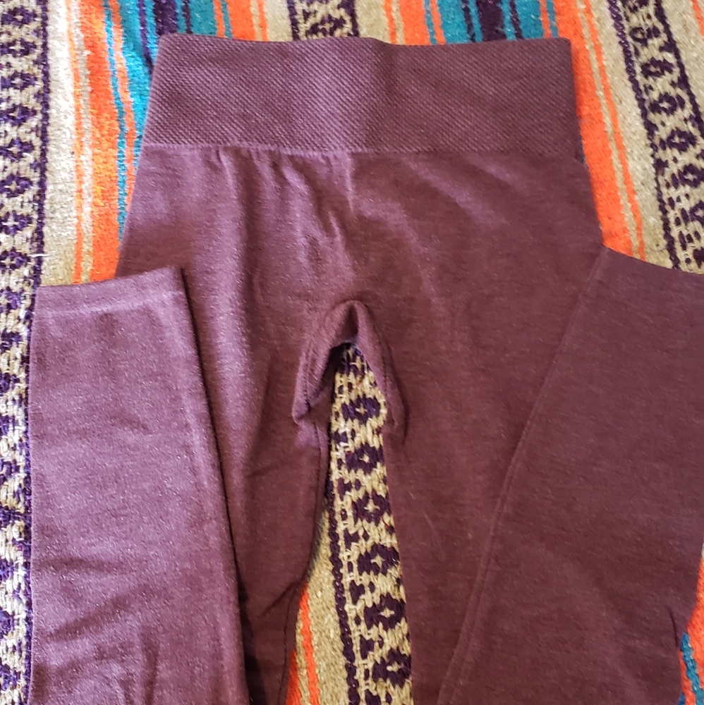 Fashion Nova purple fleece leegings